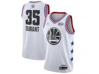 #35 Swingman Kevin Durant White Jordan Basketball Youth Jersey Golden State Warriors 2019 All-Star Game