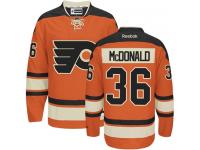 #36 Authentic Colin McDonald Black Adidas NHL Alternate Men's Jersey Philadelphia Flyers
