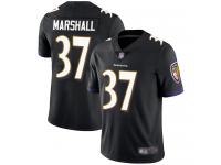 #37 Baltimore Ravens Iman Marshall Limited Men's Alternate Black Jersey Football Vapor Untouchable