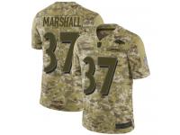 #37 Baltimore Ravens Iman Marshall Limited Men's Camo Jersey Football 2018 Salute to Service