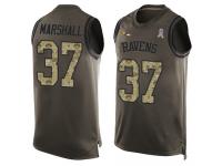 #37 Baltimore Ravens Iman Marshall Men's Green Jersey Football Salute to Service Tank Top