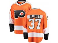 #37 Breakaway Brian Elliott Orange NHL Home Youth Jersey Philadelphia Flyers