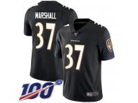 #37 Limited Iman Marshall Black Football Alternate Men's Jersey Baltimore Ravens Vapor Untouchable 100th Season