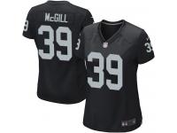 #39 Keith McGill Oakland Raiders Home Jersey _ Nike Women's Black NFL Game