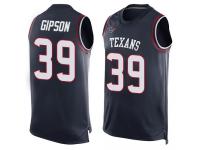 #39 Limited Tashaun Gipson Navy Blue Football Men's Jersey Houston Texans Player Name & Number Tank Top