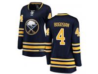 #4 Fanatics Branded Breakaway Zach Bogosian Women's Navy Blue NHL Jersey - Home Buffalo Sabres