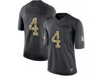 #4 Limited Michael Badgley Black Football Youth Jersey Los Angeles Chargers 2016 Salute to Service