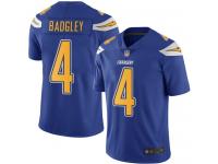 #4 Limited Michael Badgley Electric Blue Football Youth Jersey Los Angeles Chargers Rush Vapor Untouchable