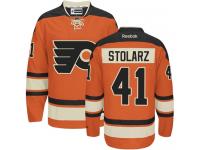 #41 Authentic Anthony Stolarz Black Adidas NHL Alternate Youth Jersey Philadelphia Flyers