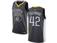 #42  Nate Thurmond Black Basketball Men's Jersey Golden State Warriors Statement Edition 2019 Basketball Finals Bound