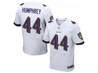 #44 Elite Marlon Humphrey White Football Road Men's Jersey Baltimore Ravens
