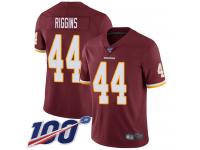 #44 Limited John Riggins Burgundy Red Football Home Men's Jersey Washington Redskins Vapor Untouchable 100th Season