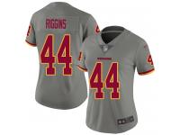 #44 Limited John Riggins Gray Football Women's Jersey Washington Redskins Inverted Legend