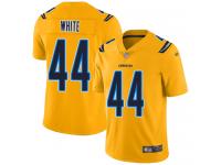 #44 Limited Kyzir White Gold Football Youth Jersey Los Angeles Chargers Inverted Legend