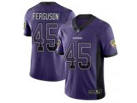 #45 Baltimore Ravens Jaylon Ferguson Limited Men's Purple Jersey Football Rush Drift Fashion