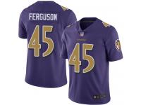 #45 Baltimore Ravens Jaylon Ferguson Limited Men's Purple Jersey Football Rush Vapor Untouchable