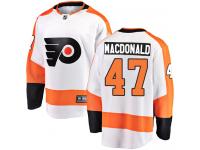 #47 Breakaway Andrew MacDonald White NHL Away Youth Jersey Philadelphia Flyers