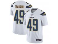 #49 Limited Drue Tranquill White Football Road Youth Jersey Los Angeles Chargers Vapor Untouchable