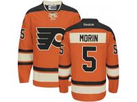 #5 Authentic Samuel Morin Black Adidas NHL Alternate Youth Jersey Philadelphia Flyers