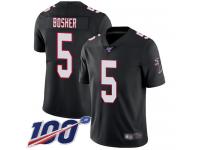 #5 Limited Matt Bosher Black Football Alternate Men's Jersey Atlanta Falcons Vapor Untouchable 100th Season