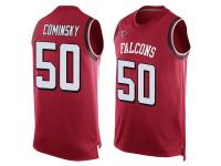 #50 John Cominsky Red Football Men's Jersey Atlanta Falcons Player Name & Number Tank Top