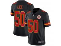 #50 Limited Darron Lee Black Football Men's Jersey Kansas City Chiefs Rush Vapor Untouchable
