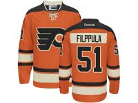 #51 Authentic Valtteri Filppula Black Adidas NHL Alternate Youth Jersey Philadelphia Flyers