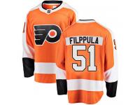 #51 Breakaway Valtteri Filppula Orange NHL Home Youth Jersey Philadelphia Flyers