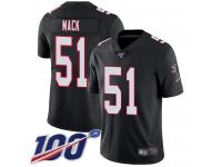 #51 Limited Alex Mack Black Football Alternate Men's Jersey Atlanta Falcons Vapor Untouchable 100th Season