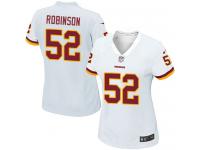 #52 Keenan Robinson Washington Redskins Road Jersey _ Nike Women's White NFL Game