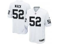 #52 Khalil Mack Oakland Raiders Road Jersey _ Nike Youth White NFL Game