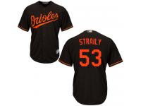 #53 Dan Straily Black Baseball Alternate Youth Jersey Baltimore Orioles Cool Base