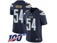 #54 Limited Melvin Ingram Navy Blue Football Home Youth Jersey Los Angeles Chargers Vapor Untouchable 100th Season