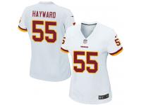 #55 Adam Hayward Washington Redskins Road Jersey _ Nike Women's White NFL Game