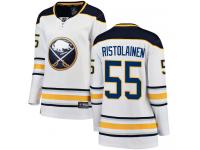 #55 Fanatics Branded Breakaway Rasmus Ristolainen Women's White NHL Jersey - Away Buffalo Sabres