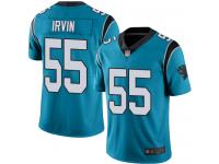 #55 Limited Bruce Irvin Blue Football Alternate Men's Jersey Carolina Panthers Vapor Untouchable