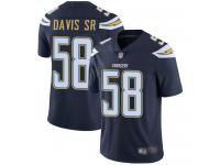 #58 Limited Thomas Davis Sr Navy Blue Football Home Youth Jersey Los Angeles Chargers Vapor Untouchable