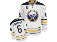 #6 Adidas Authentic Marco Scandella Women's White NHL Jersey - Away Buffalo Sabres