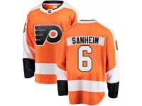 #6 Breakaway Travis Sanheim Orange NHL Home Youth Jersey Philadelphia Flyers