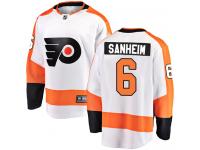 #6 Breakaway Travis Sanheim White NHL Away Youth Jersey Philadelphia Flyers