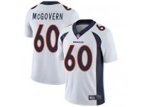 #60 Limited Connor McGovern White Football Road Men's Jersey Denver Broncos Vapor Untouchable