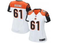 #61 Russell Bodine Cincinnati Bengals Road Jersey _ Nike Women's White NFL Game