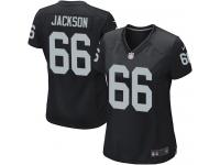 #66 Gabe Jackson Oakland Raiders Home Jersey _ Nike Women's Black NFL Game