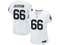 #66 Gabe Jackson Oakland Raiders Road Jersey _ Nike Women's White NFL Game