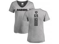 #69 Denzelle Good Ash Football Backer Women's Oakland Raiders T-Shirt