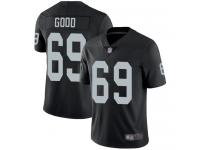 #69 Limited Denzelle Good Black Football Home Men's Jersey Oakland Raiders Vapor Untouchable