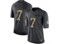 #7 Baltimore Ravens Trace McSorley Limited Men's Black Jersey Football 2016 Salute to Service