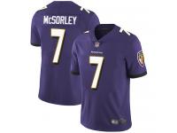 #7 Baltimore Ravens Trace McSorley Limited Men's Home Purple Jersey Football Vapor Untouchable