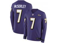 #7 Baltimore Ravens Trace McSorley Limited Youth Purple Jersey Football Therma Long Sleeve