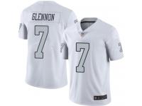 #7 Elite Mike Glennon White Football Men's Jersey Oakland Raiders Rush Vapor Untouchable